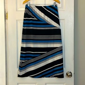 Kim Rogers Maxie Lightweight Multi Color Skirt Womens Size Petite Large